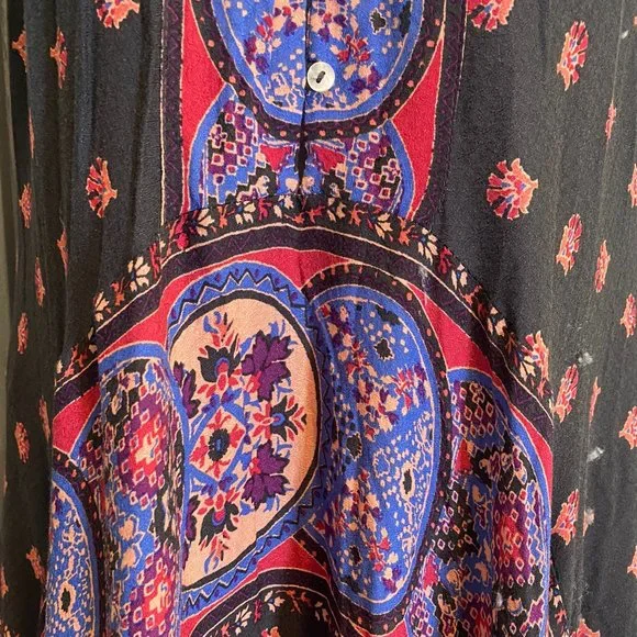 Free People Intimates Boho Floral Razor back Maxi Dress - Picture 3 of 8